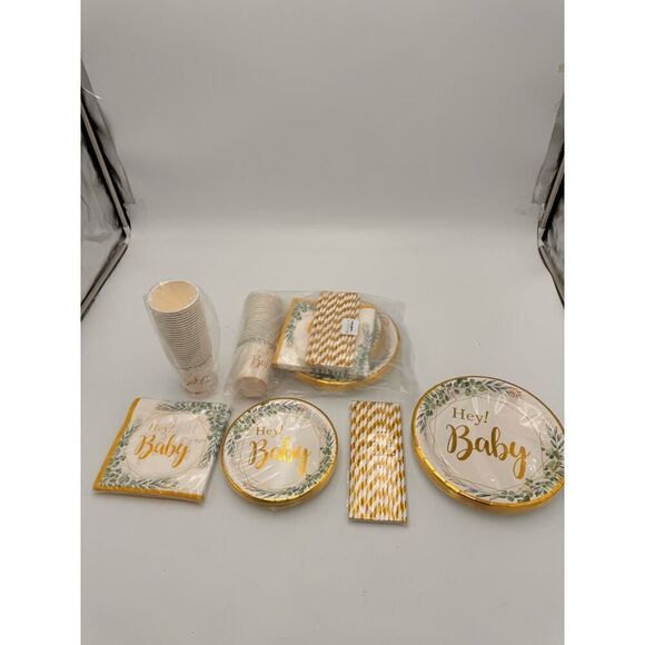 BABY SHOWER CUPS/PLATES ETC - Picture 2 of 2